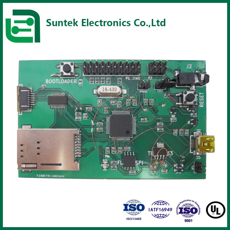 Quick Turn PCB Assembly with 0.10mm Minimum Hole Diameter and 5 Layer Count ISO9001:2015 Certified